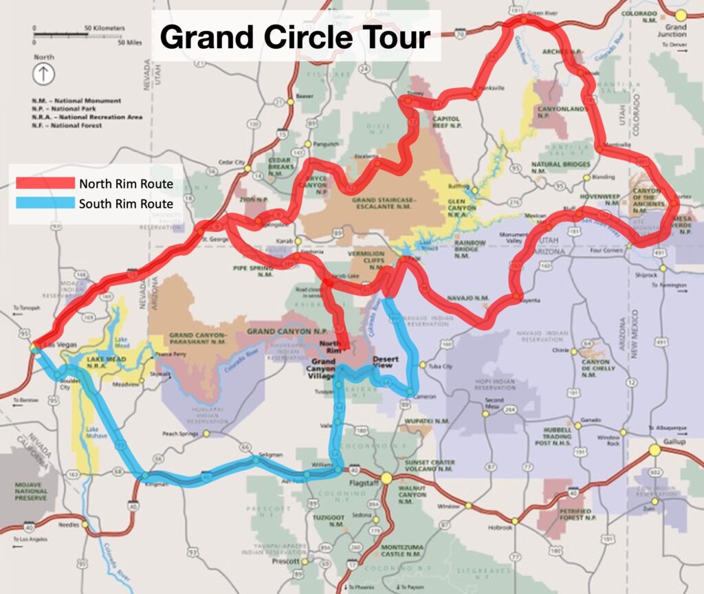 grand circle driving tour